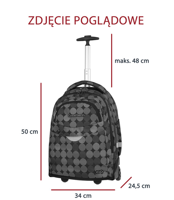 Trolley backpack Coolpack Rapid Strokes 77989CP nr 673