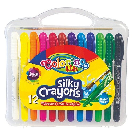 Twisted silky crayons 12 colours Colorino Kids 57271PTR - Artykuły ...