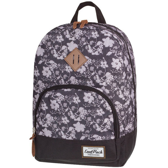 Urban backpack Coolpack Classic Black & White Flowers 72090CP nr 1016