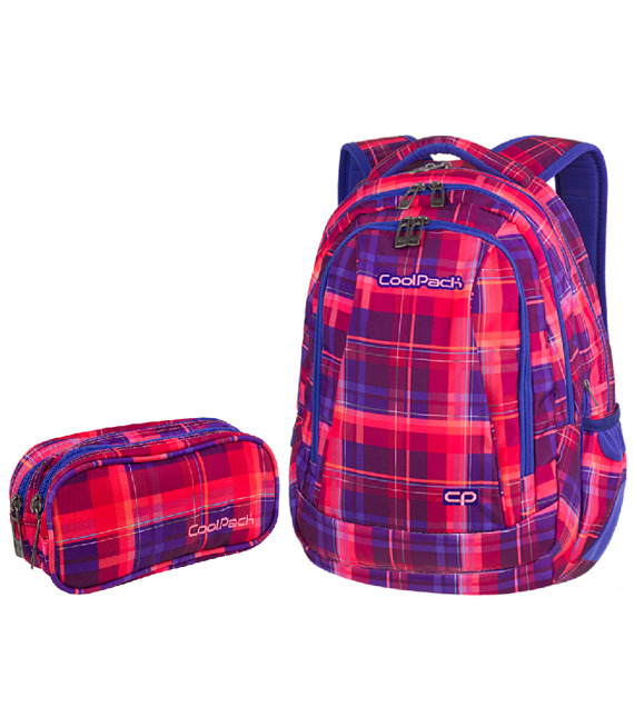 Zestaw szkolny Coolpack 2018 Mellow Pink - plecak Combo i piórnik Clever