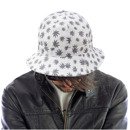 Bucket hat SHERLOCK LEAVES-WHITE S/M (57cm)