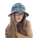 Bucket hat SHERLOCK LEAVES-WHITE S/M (57cm)