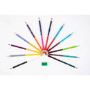 Double ended triangular coloured pencils 12 pcs. / 24 colours Colorino Kids 33046PTR