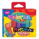 Plasticine round 6 colours glitter Colorino Kids 42697PTR