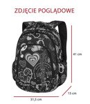 Zestaw szkolny Coolpack 2018 Crazy Pink Abstract - plecak Prime i piórnik z wyposażeniem Jumper 2