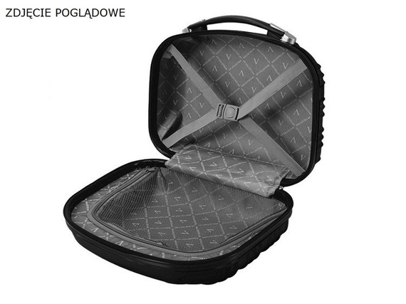 Kosmetyczka - kuferek usztywniany Vip Collection Nevada 14 Czerwona