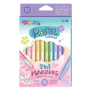 Flamastry dwustronne PASTEL 10 kol Colorino Kids 80875PTR