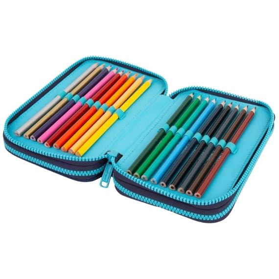 Piórnik potrójny z wyposażeniem CoolPack Jumper 3 Mrs Unicorn F067935