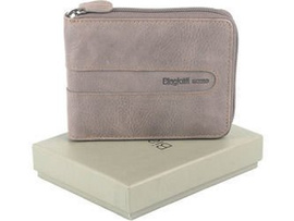 Skórzany męski portfel Laura Biagotti Uomo Beżowy