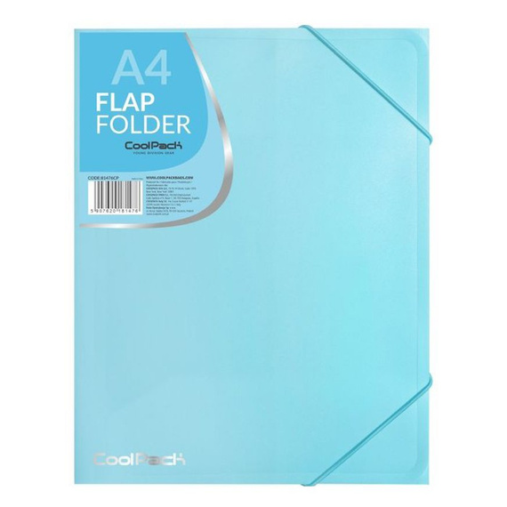 Teczka A4 z gumką Colorino Pastel Blue 81476CP