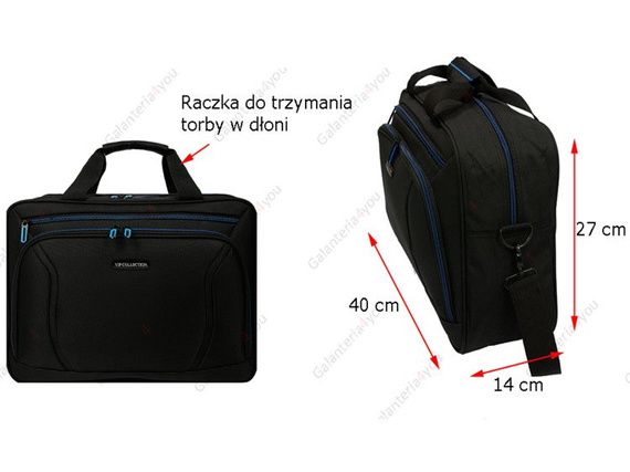Torba podróżna Vip Collection Barcelona 16 Czarno-niebieska