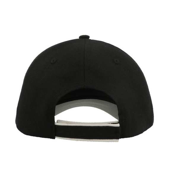 Czapka z daszkiem bejsbolówka ZOOM PIPING SANDWICH BLACK