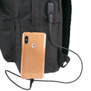 Plecak Active Sport z USB Czarny 41058