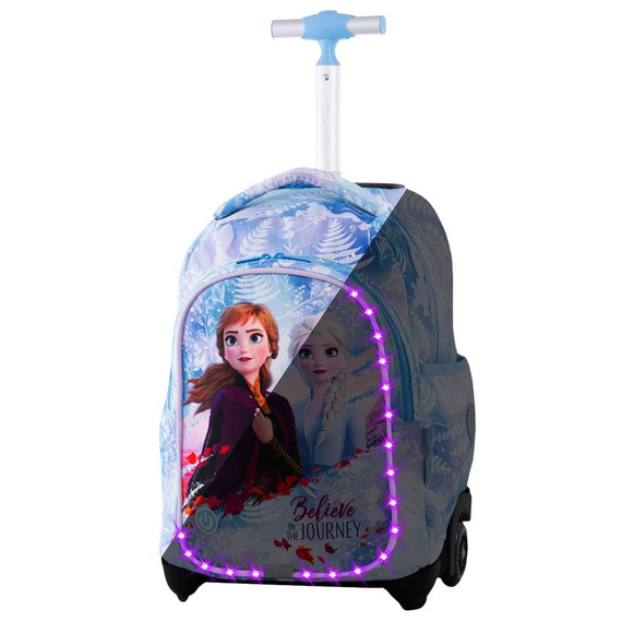 Plecak szkolny na kółkach Coolpack Jack LED Disney Frozen II 48165CP B52305