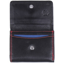 Portfel damski czarny poziomy RFID stop ze skóry naturalnej NEW BAGS LBC-103