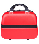 Kosmetyczka - kuferek usztywniany Vip Collection Seszele 14" Czerwona