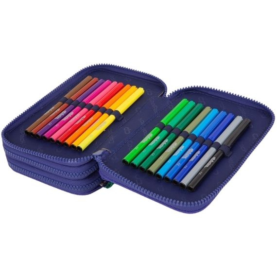 Piórnik potrójny z wyposażeniem CoolPack Jumper 3 American Retro F067901