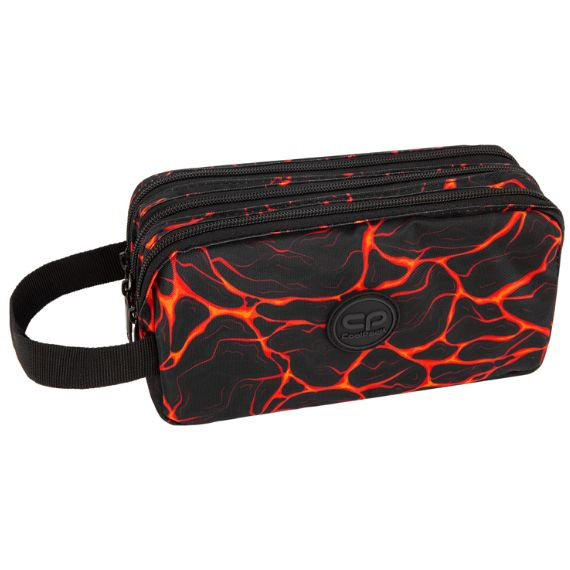 Piórnik szkolny trzykomorowy CoolPack Primus L Magma F060911