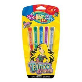 Gel Tattoo 5 kolorów blister Colorino Kids 15860PTR
