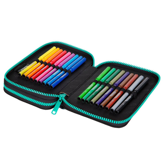 Piórnik szkolny podwójny z wyposażeniem CoolPack Jumper 2 Milky Way E66585