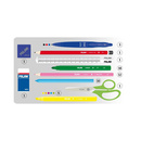 Piórnik 3-poziomowy z wyposażeniem Dotty Milan 081364DY