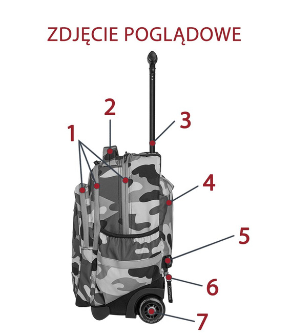 Plecak na kółkach Coolpack Grey Shadow 48248CP nr 191