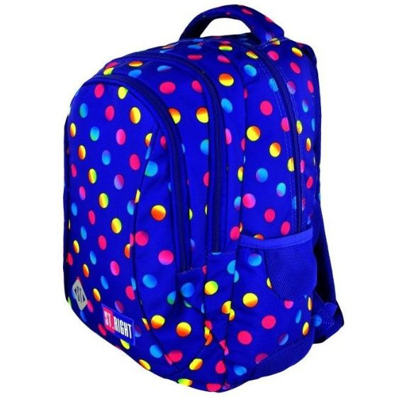 Plecak szkolny młodzieżowy St.Right BP-26 Neon Dots