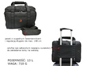 Torba na ramię na laptopa New Bags czarna NB-5111