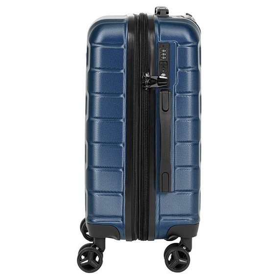 Mała walizka z ABS-u Black Horse Bentley 20" PT-0069-20 granatowa