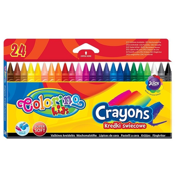Crayons 24 colours Colorino Kids 13895PTR