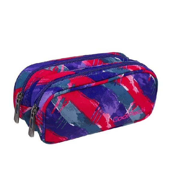 Piórnik szkolny dwukomorowy Coolpack Clever Vibrant Lines 81440CP nr A488