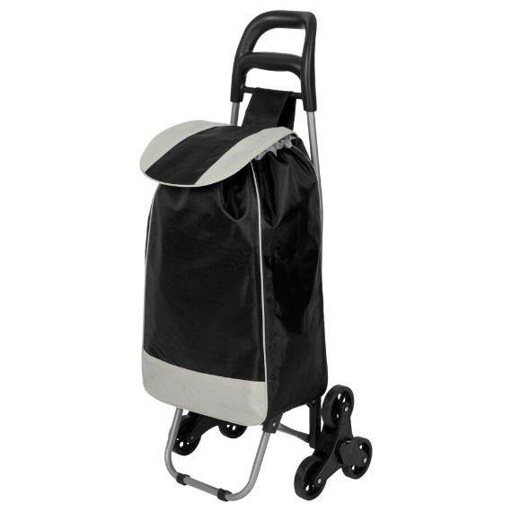Wózek zakupowy na schody Black Horse czarny DC-307B-1 BLACK