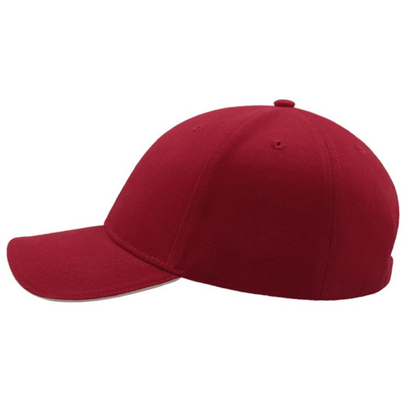 Czapka z daszkiem bejsbolówka LIBERTY SANDWICH BURGUNDY SANDWICH NATURAL