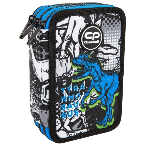Piórnik potrójny z wyposażeniem CoolPack Jumper 3 T-rex F067853