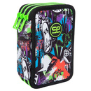 Piórnik szkolny potrójny z wyposażeniem CoolPack Jumper 3 Peek a Boo F067675
