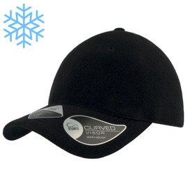 Czapka Atlantis z daszkiem UNI-CAP POLARFLEECE czarna S/M