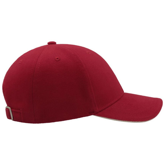 Czapka z daszkiem bejsbolówka LIBERTY SANDWICH BURGUNDY SANDWICH NATURAL