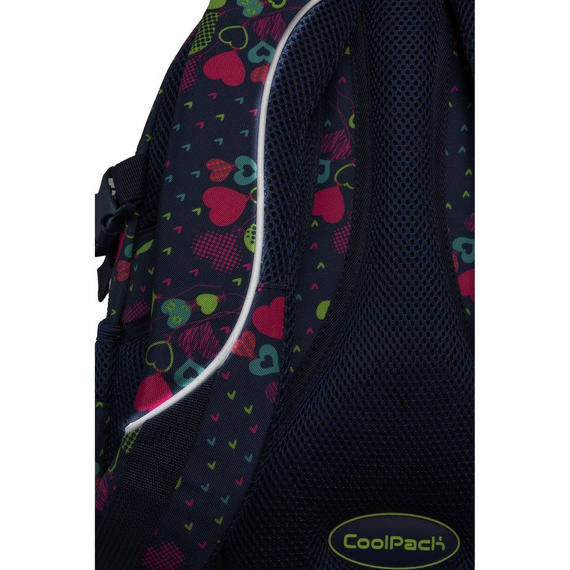 Plecak młodzieżowy szkolny CoolPack Factor Lime Hearts 33048CP nr B02010