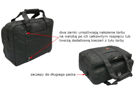 Torba na ramię na laptopa New Bags czarna NB-5111