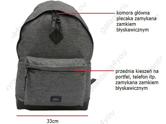 Plecak na laptopa Black Hawk ciemnoszary BK-709