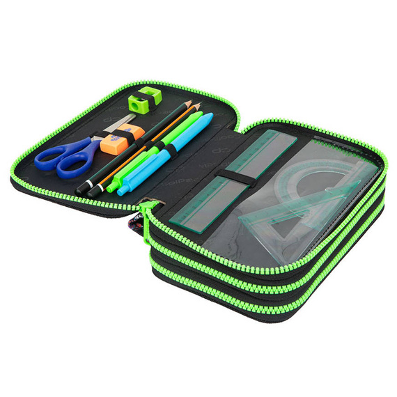 Piórnik szkolny potrójny z wyposażeniem CoolPack Jumper 3 Peek a Boo F067675