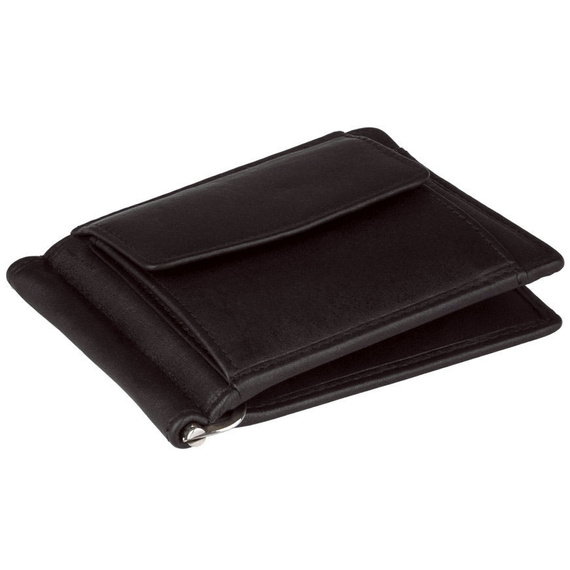 Banknotówka ciemny brąz z klipsem NP835 DARK BROWN