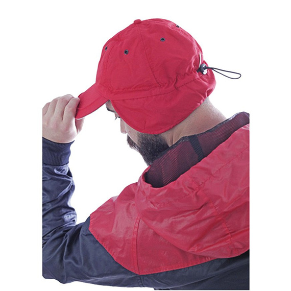 Czapka Atlantis z daszkiem TECHNO FLAP granatowa