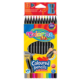 Triangular coloured pencils 12 colours Colorino Kids 51828PTR