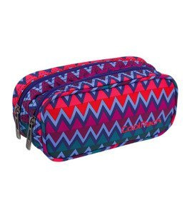 Piórnik szkolny dwukomorowy Coolpack Clever Chevron Stripes 82393CP nr A528