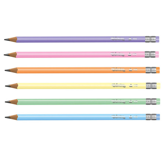 Ołówek trójkątny z gumką Pastel Colorino Kids 80844PTR