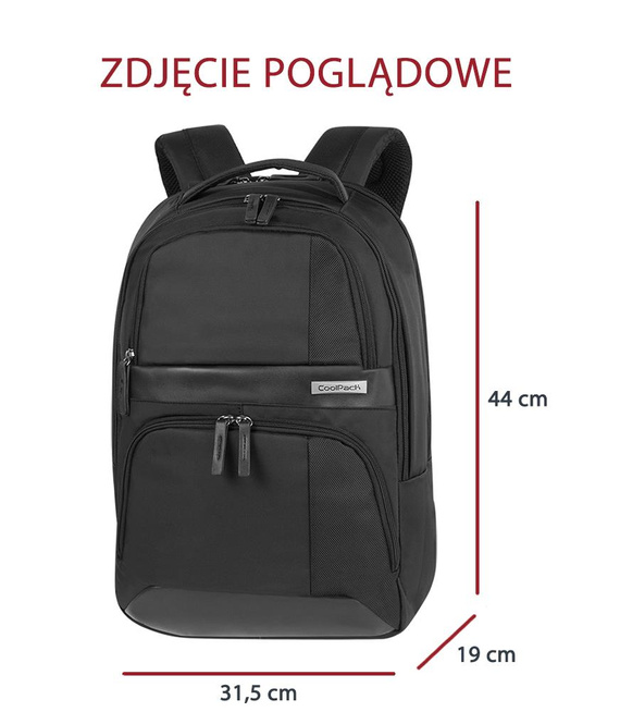 Plecak biznesowy Coolpack Titan Black 12799CP nr A175