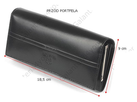 Portfel damski Emporio Valentini czarny 563-PL11 NERO