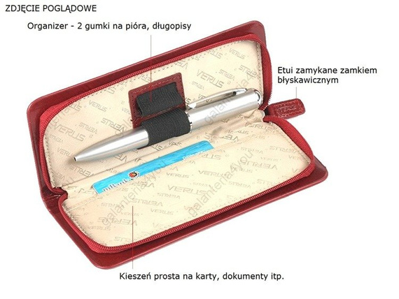Etui na długopisy VERUS czarne London 76