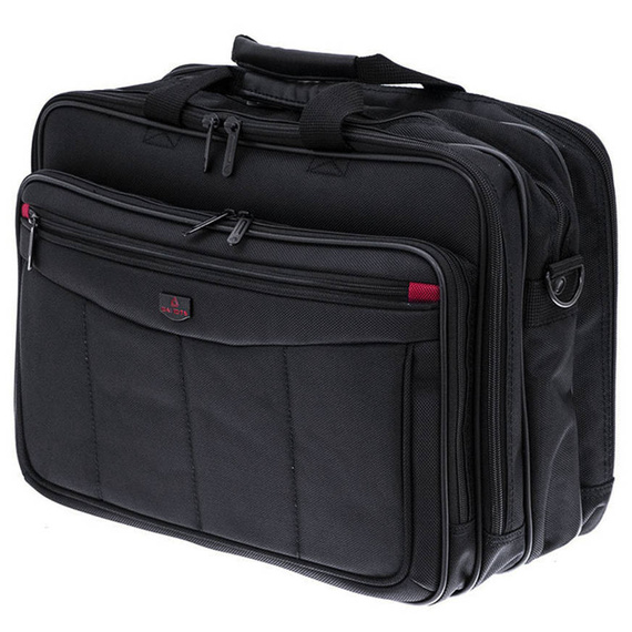 Torba biznesowa teczka na laptopa 17" Davidt's Czarna 261.700.01